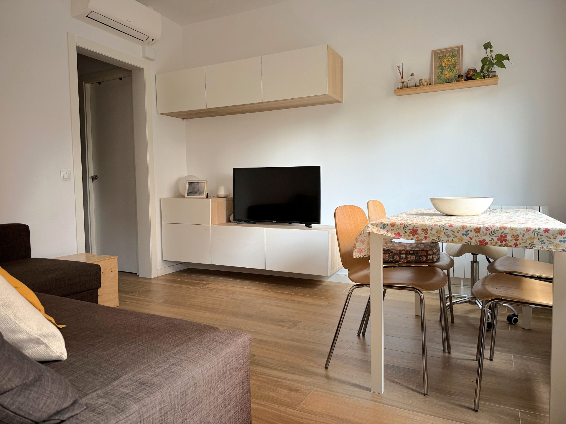 Sala d'estar de Pis en venda en  Barcelona Capital amb Aire condicionat