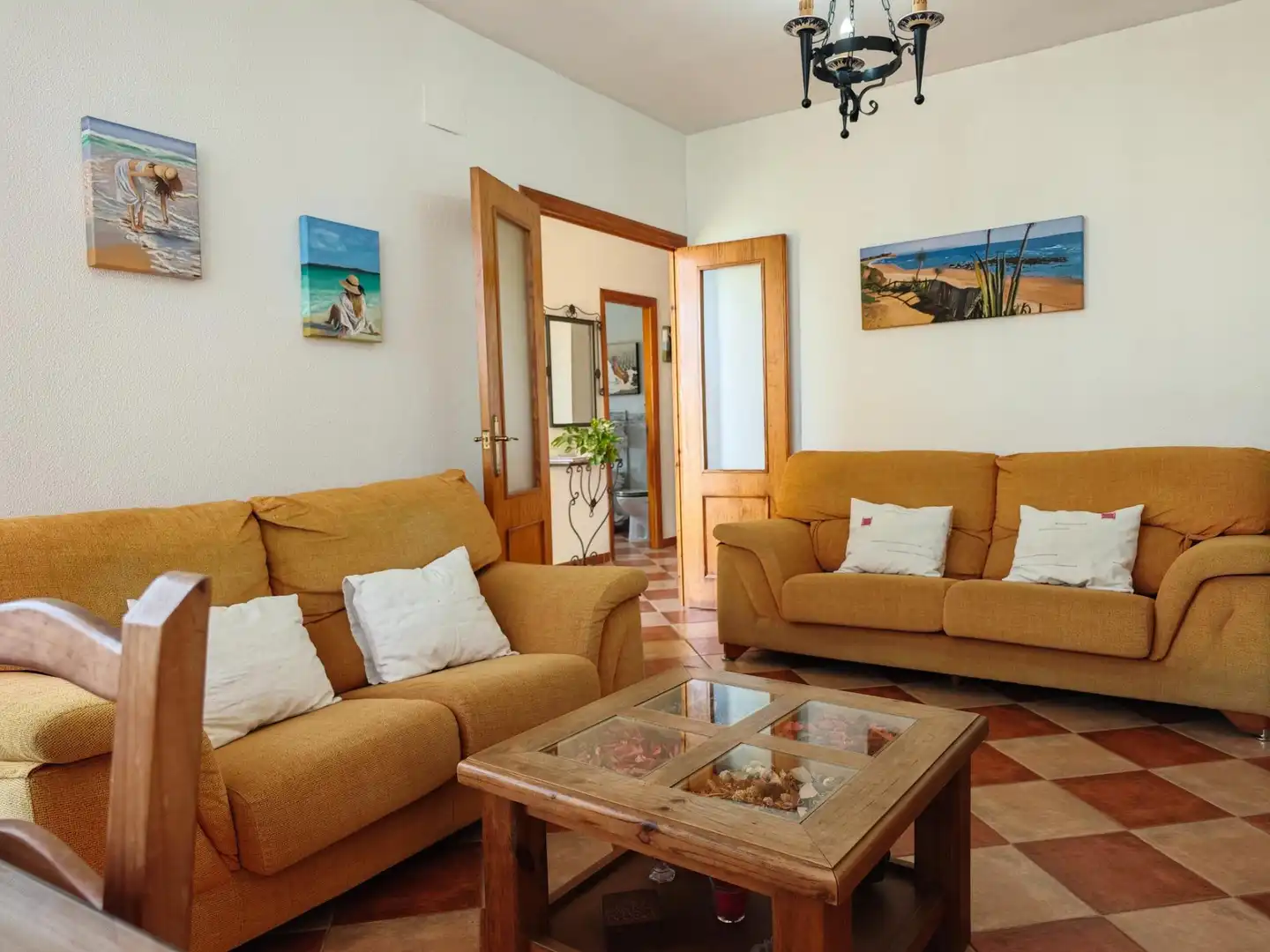 Living room of Houses for sale in Chiclana de la Frontera  with Heating, Private garden and Storage room