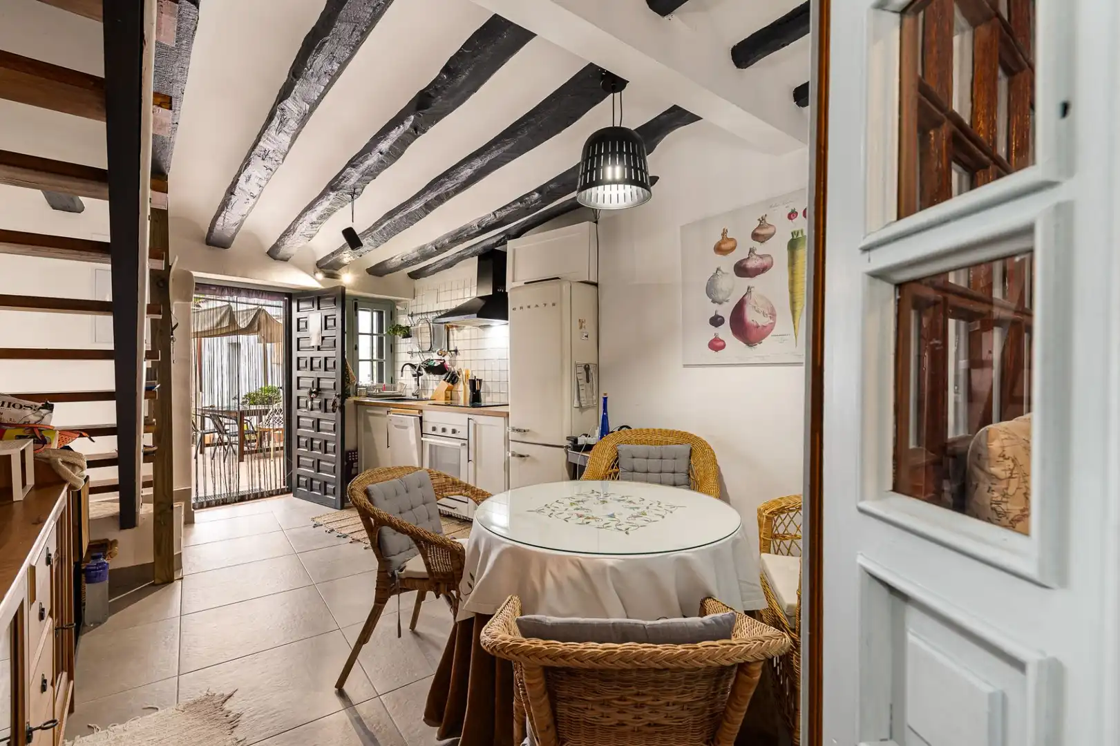 Küche von Einfamilien-Reihenhaus zum Verkauf in Olmeda de las Fuentes mit Heizung und Terrasse