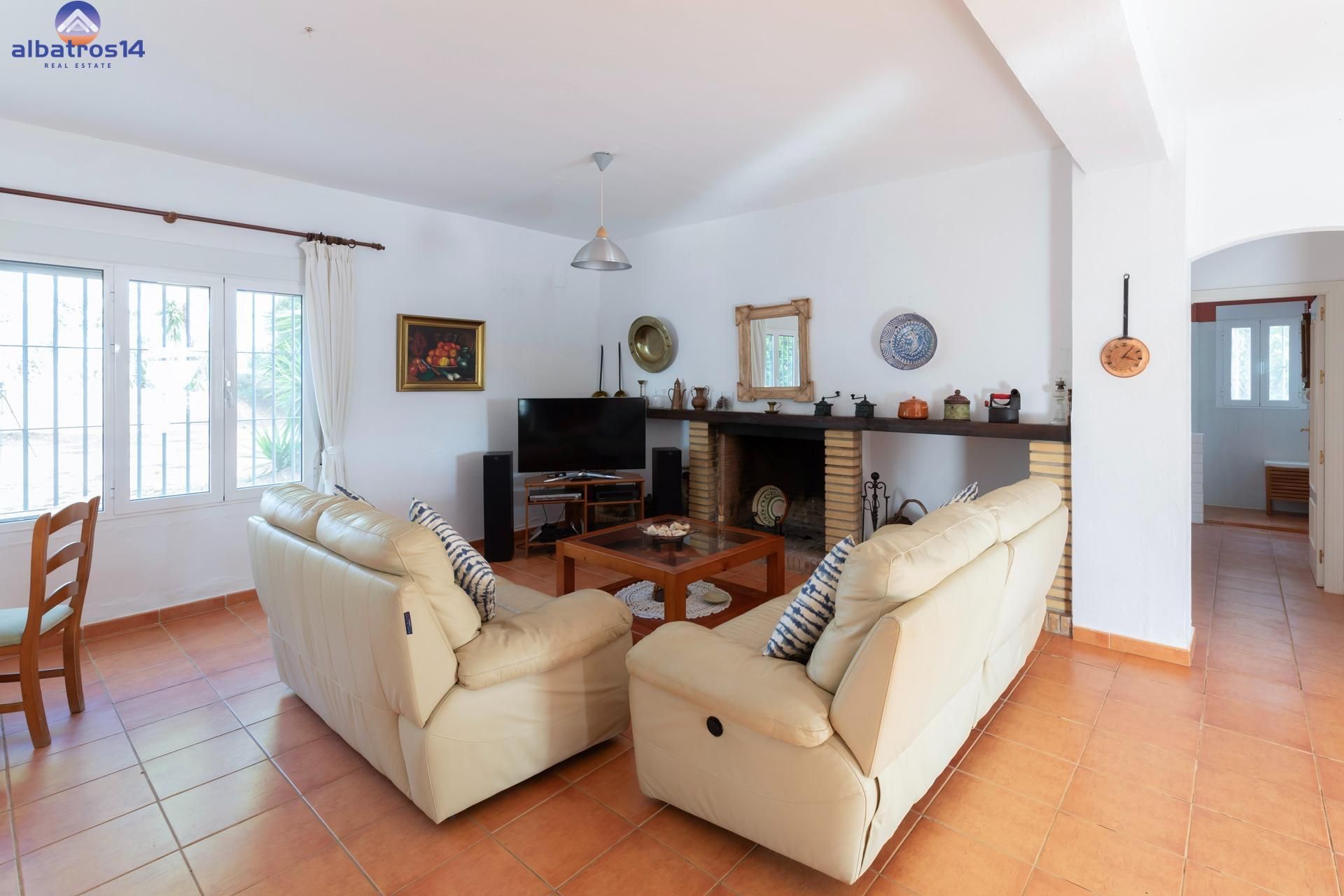 Wohnzimmer von Country house zum verkauf in Cartaya mit Heizung, Privatgarten und Terrasse