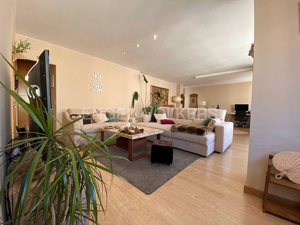 Living room of Apartment to rent in  Madrid Capital  with Air Conditioner, Heating and Furnished