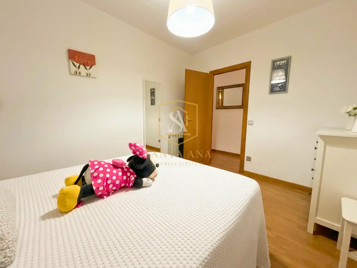 Schlafzimmer von Einfamilien-Reihenhaus zum Verkauf in Badalona mit Klimaanlage, Heizung und Parkett