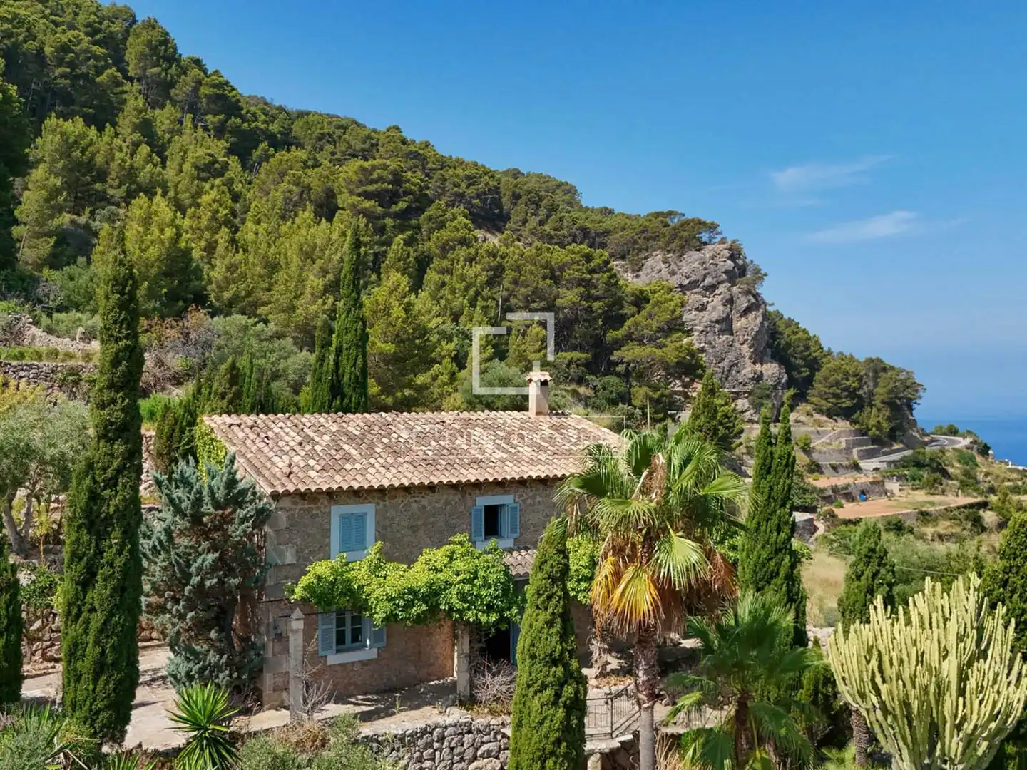Vista exterior de Finca rústica en venta en Banyalbufar con Jardín privado y Piscina