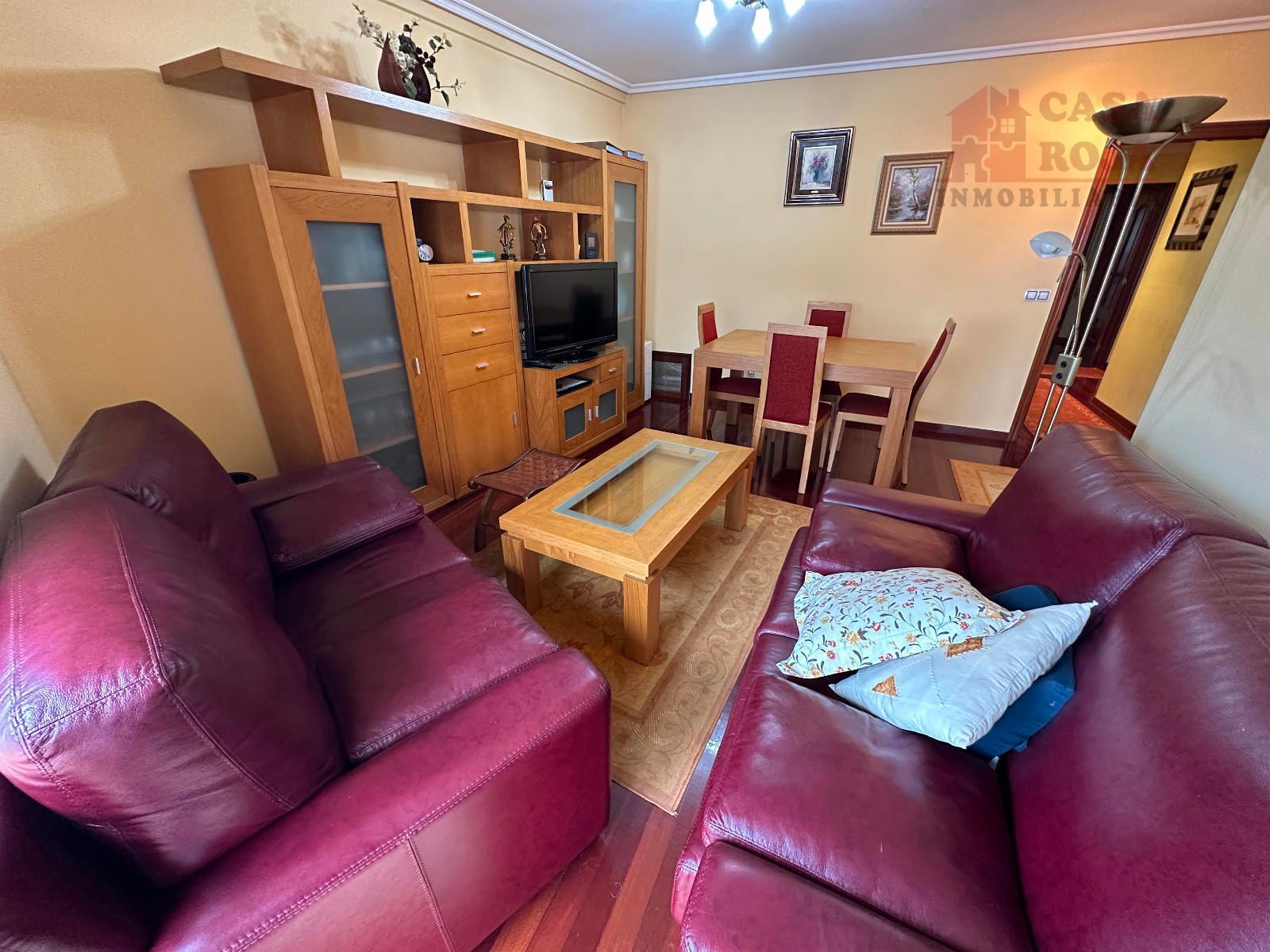 Sala d'estar de Àtic en venda en Moaña amb Calefacció, Terrassa i Traster