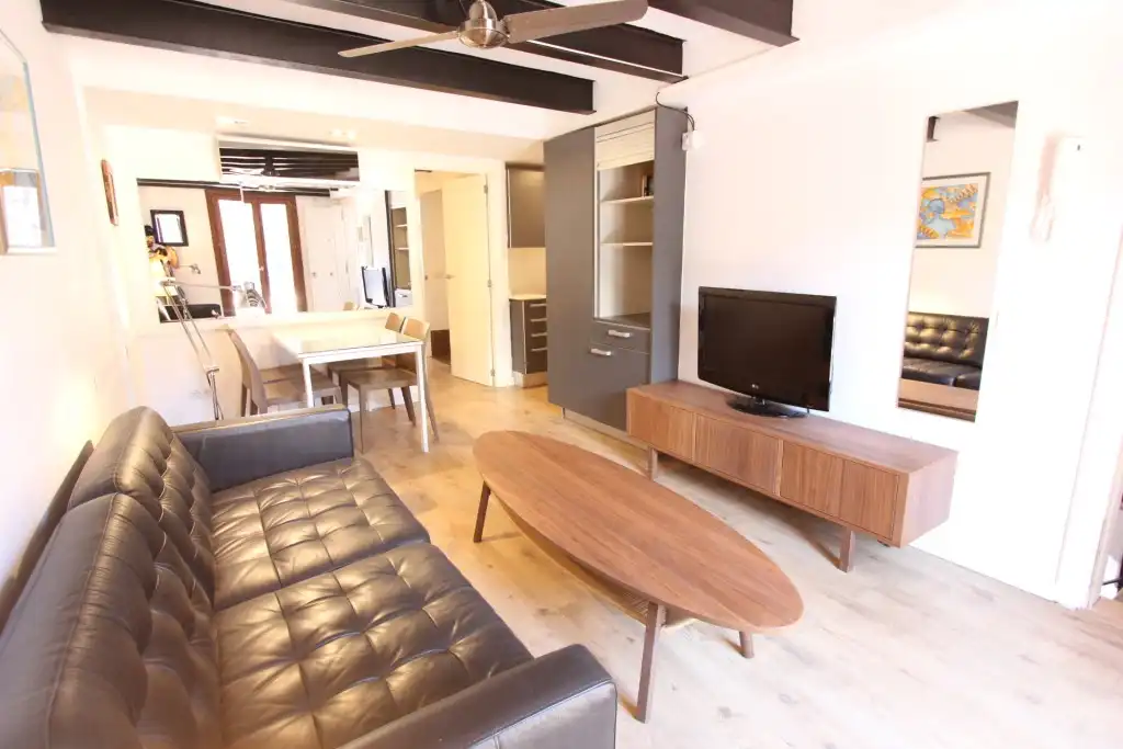 Wohnzimmer von Wohnungen zum Verkauf in  Palma de Mallorca mit Klimaanlage, Heizung und Terrasse
