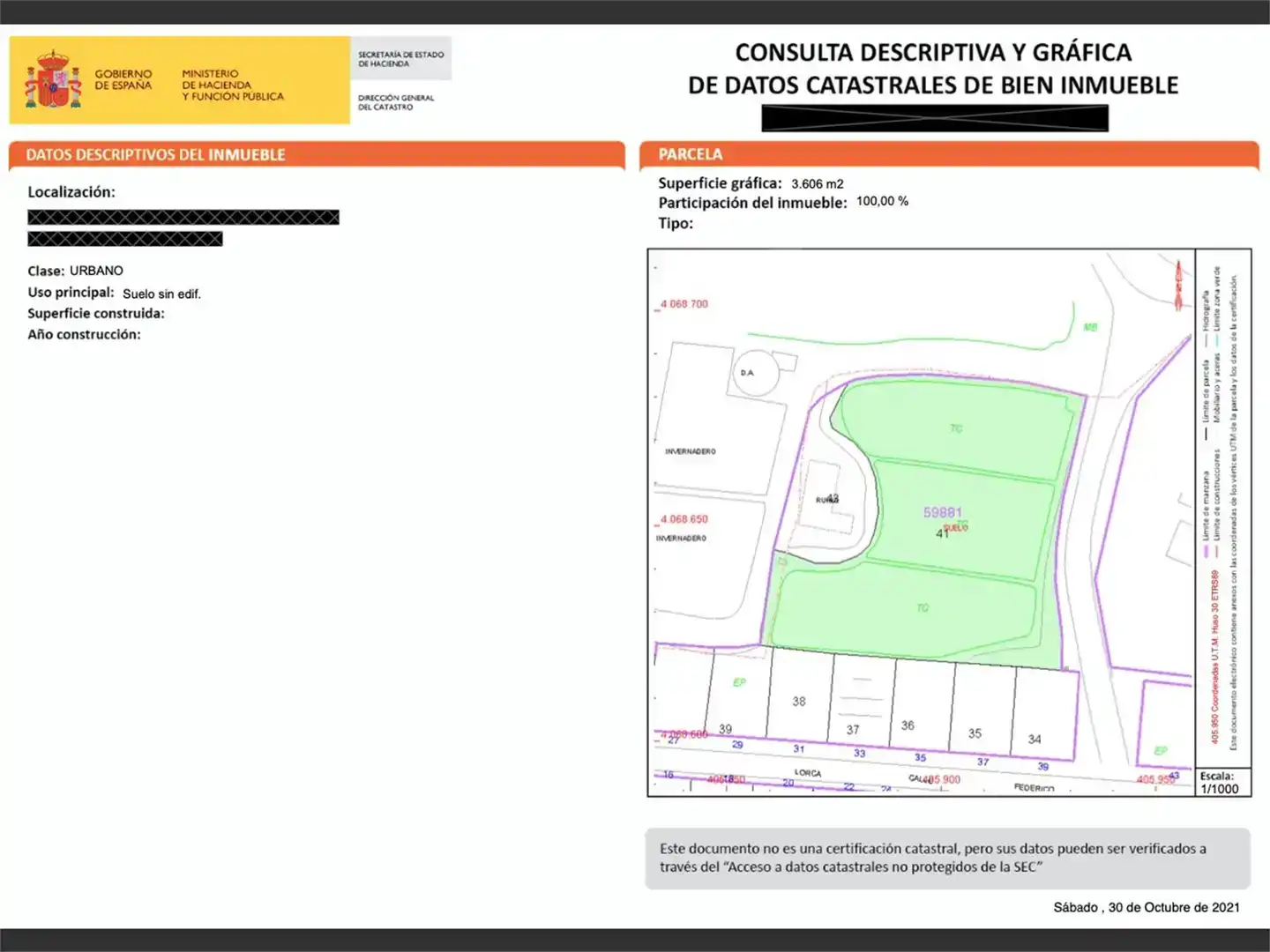 Residencial en venta en Algarrobo