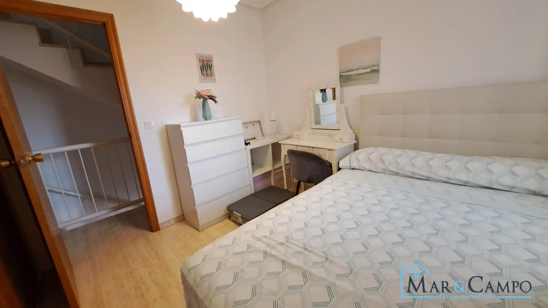 Schlafzimmer von Einfamilien-Reihenhaus zur Miete in Los Alcázares mit Klimaanlage, Privatgarten und Terrasse