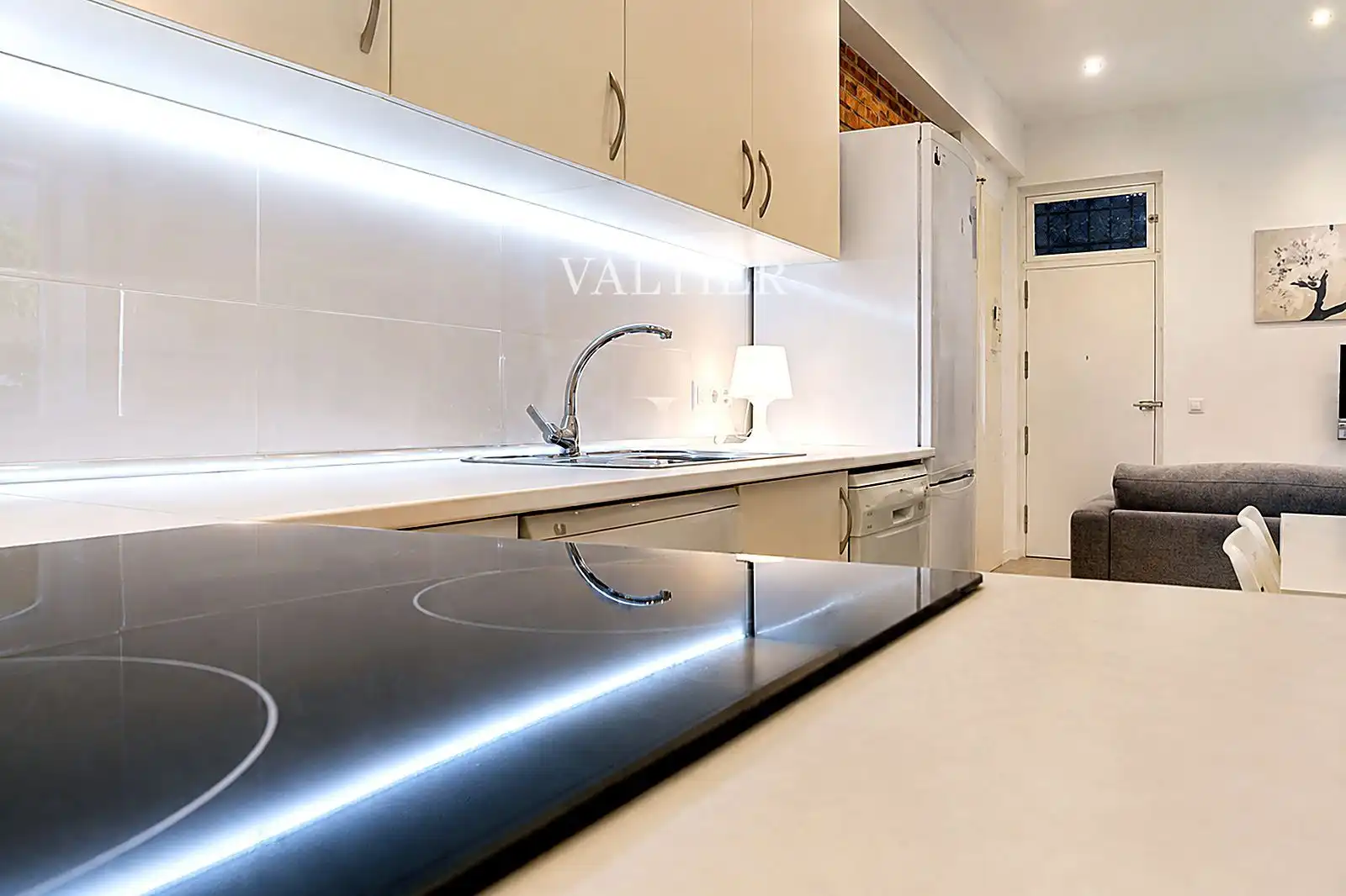 Kitchen of Flat for rent in Madrid  with Furnished