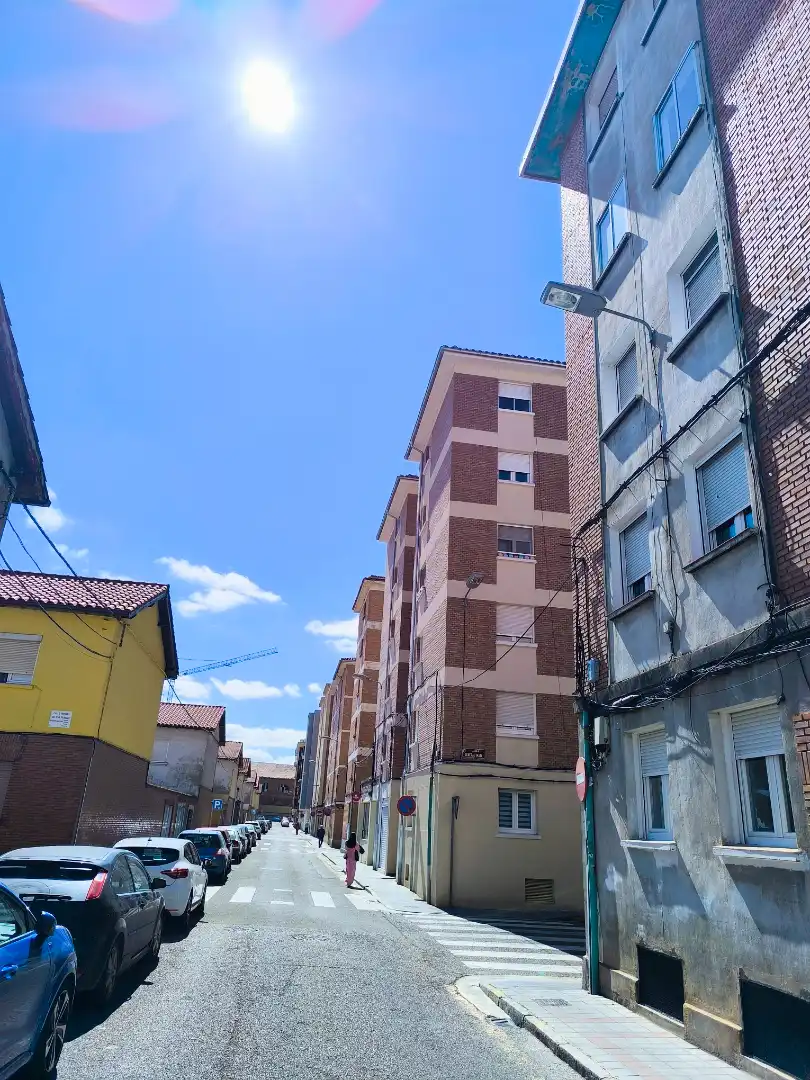 Exterior view of Flat for sale in Palencia  with Heating, Terrace and Furnished