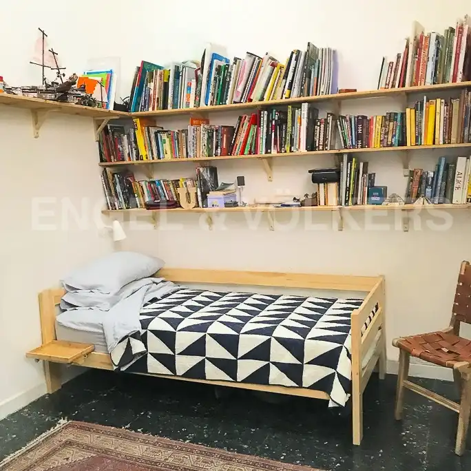 Schlafzimmer von Wohnung zur Miete in Barcelona mit Klimaanlage, Heizung und Privatgarten