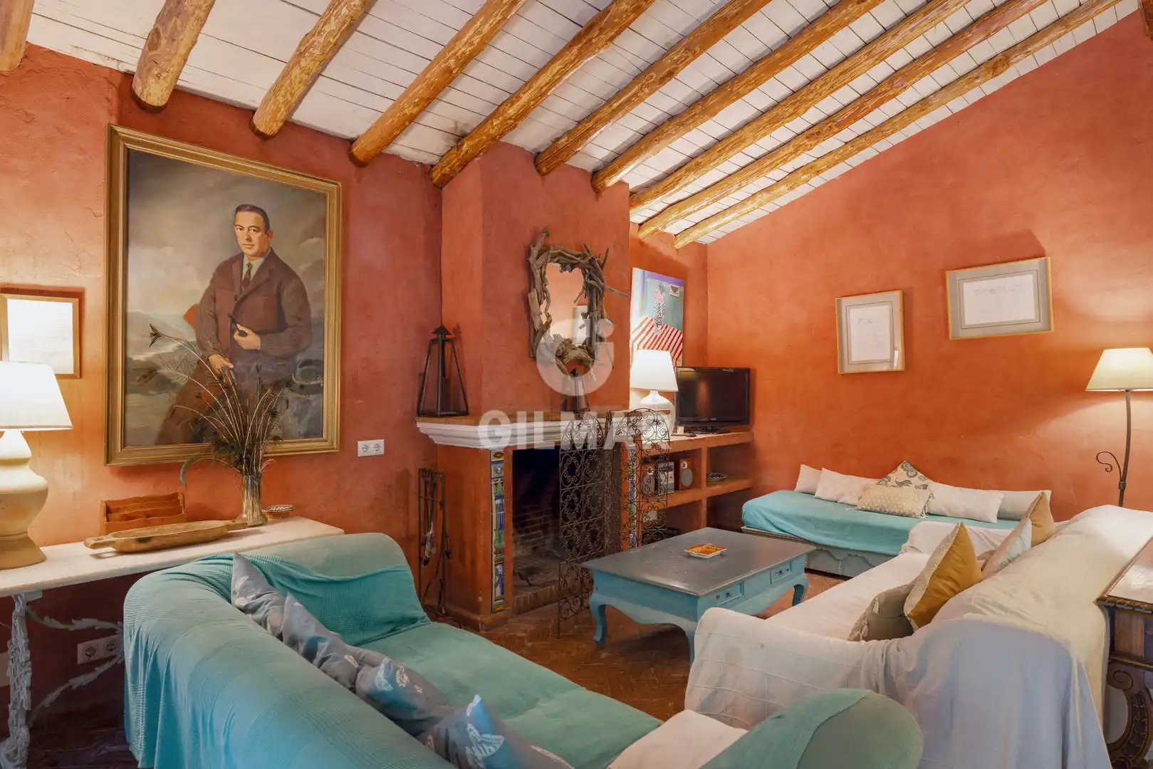 Sala de estar de Casa o chalet en venta en Grazalema con Calefacción, Jardín privado y Piscina