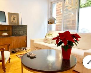 Living room of Flat to rent in  Madrid Capital  with Air Conditioner, Heating and Private garden