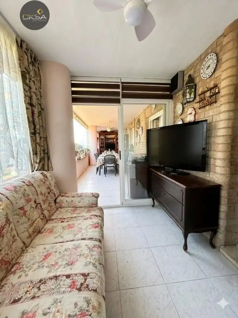 Living room of Flat for sale in Benicasim / Benicàssim  with Private garden, Terrace and Balcony