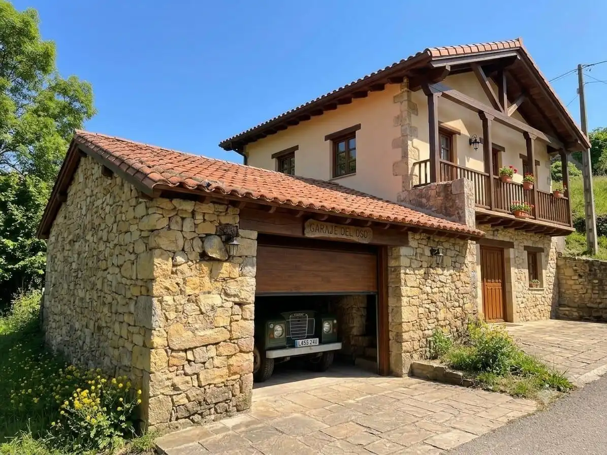 Außenansicht von Country house zum Verkauf in Belmonte de Miranda mit Privatgarten und Abstellraum