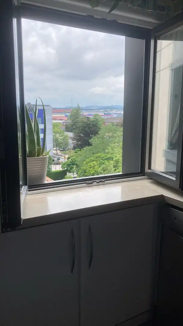 Vista exterior de Piso en venta en Gijón  con Calefacción, Parquet y Amueblado