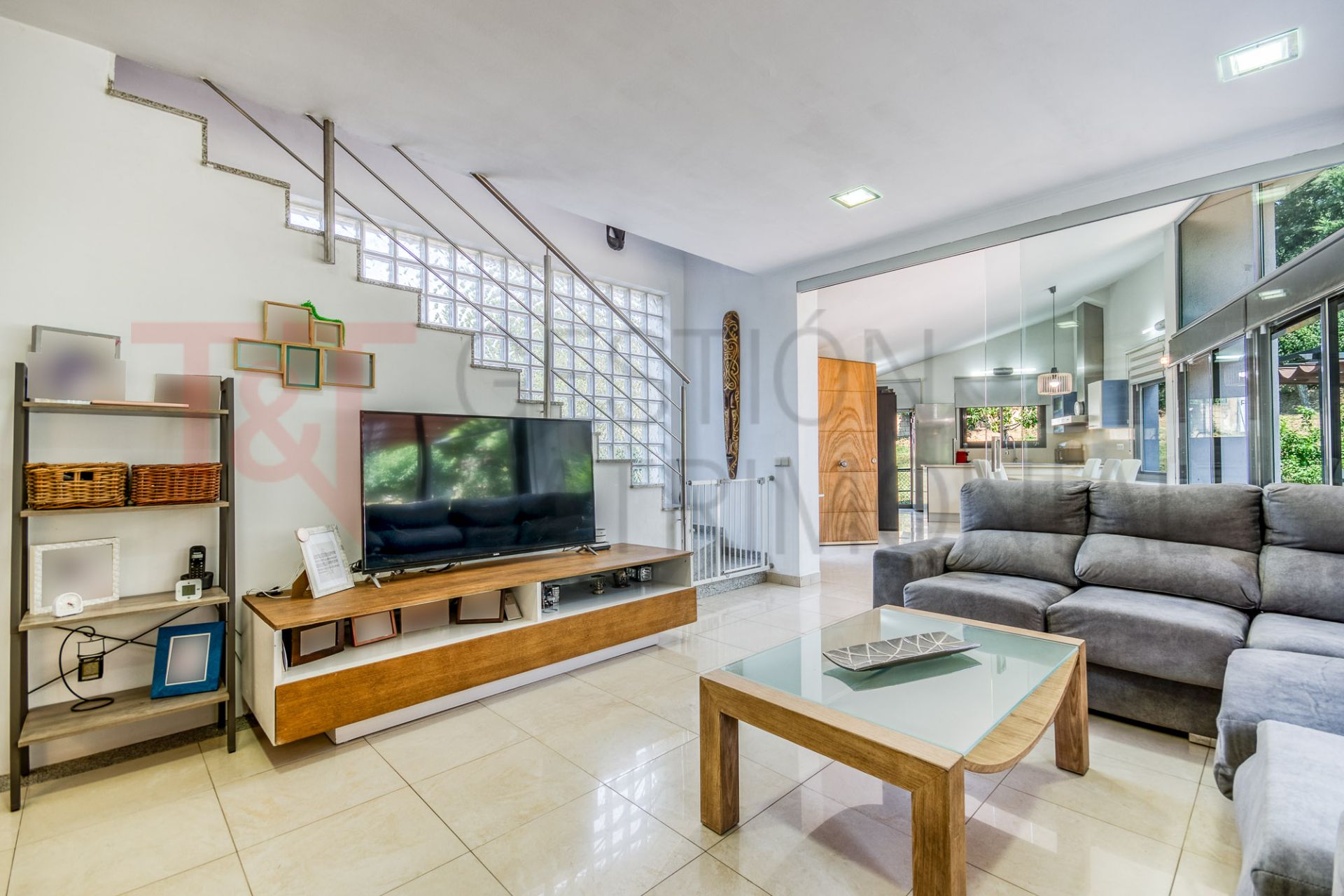 Living room of House or chalet for sale in Bescanó  with Air Conditioner, Heating and Private garden