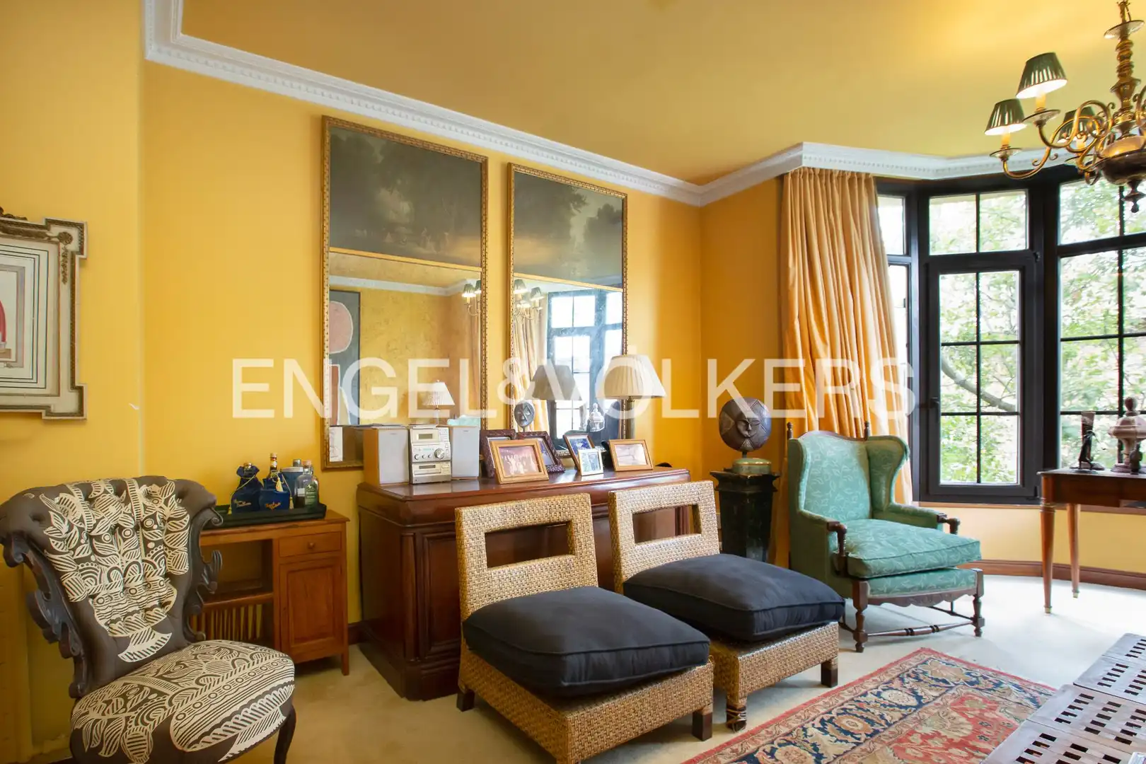 Sala de estar de Piso en venta en Getxo  con Calefacción, Jardín privado y Parquet