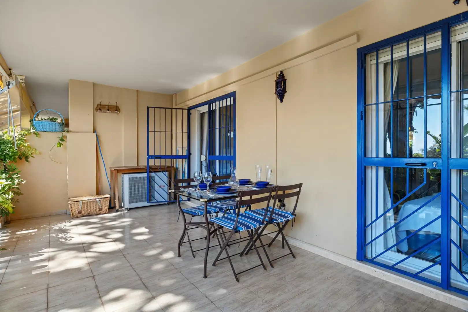 Terrasse von Wohnung zur Miete in Mijas mit Klimaanlage, Heizung und Privatgarten