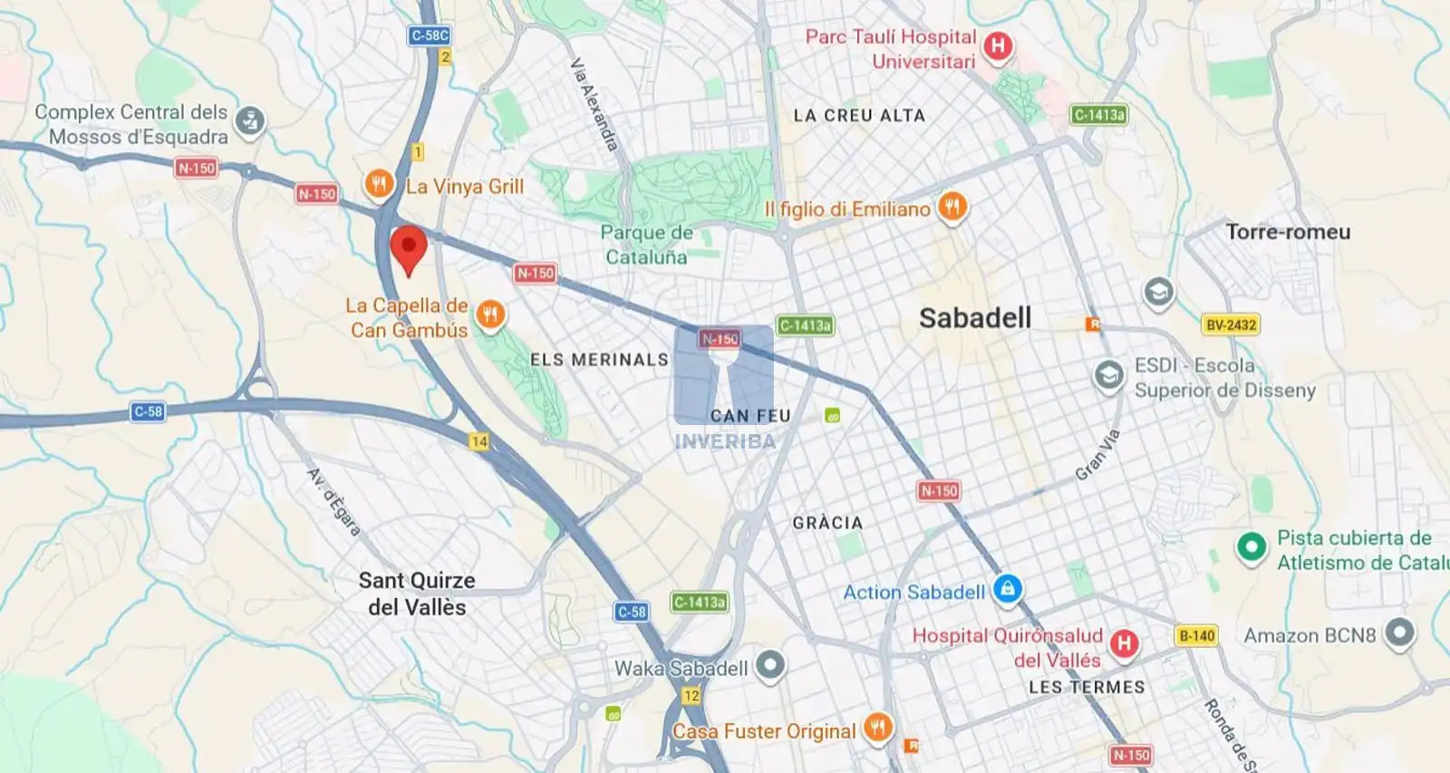 Vista exterior de Terreno en venta en Sabadell