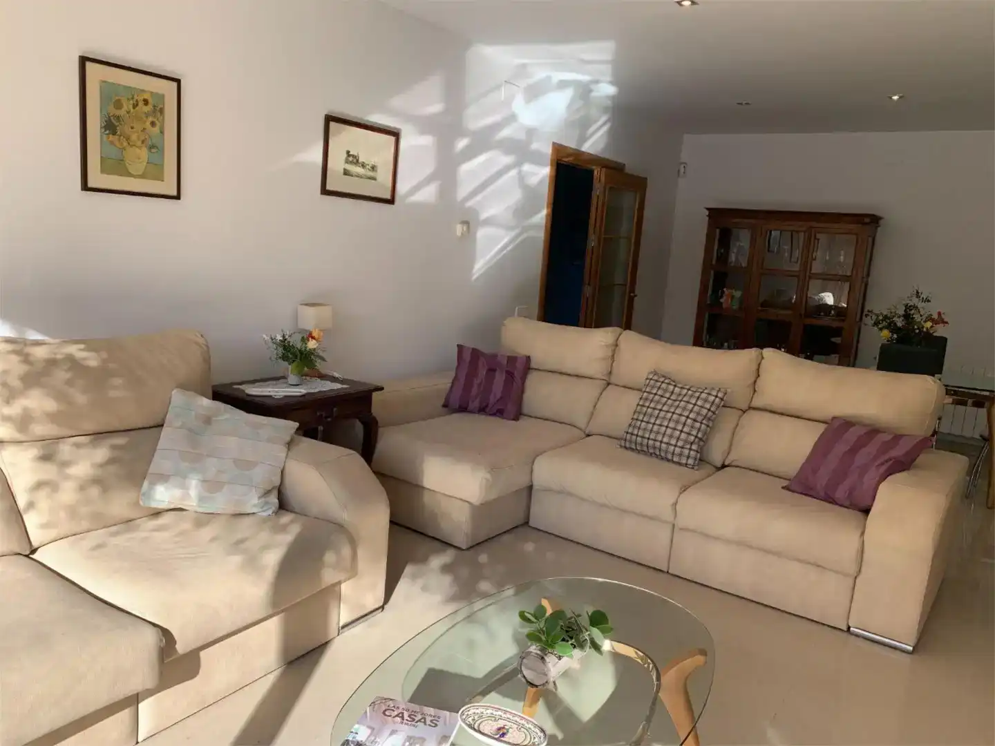 Sala de estar de Piso en venta en Cubelles con Aire acondicionado, Jardín privado y Parquet