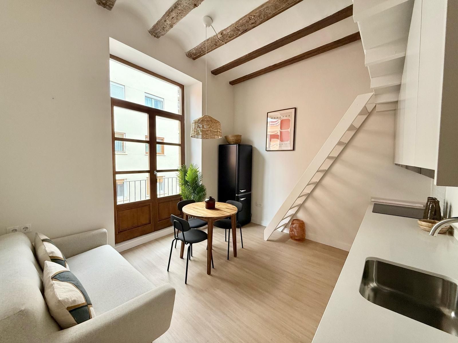 Living room of Flat for sale in  Valencia Capital  with Heating and Balcony