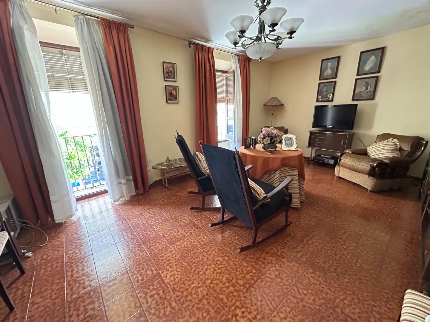 Living room of Houses for sale in Andújar  with Furnished and Balcony