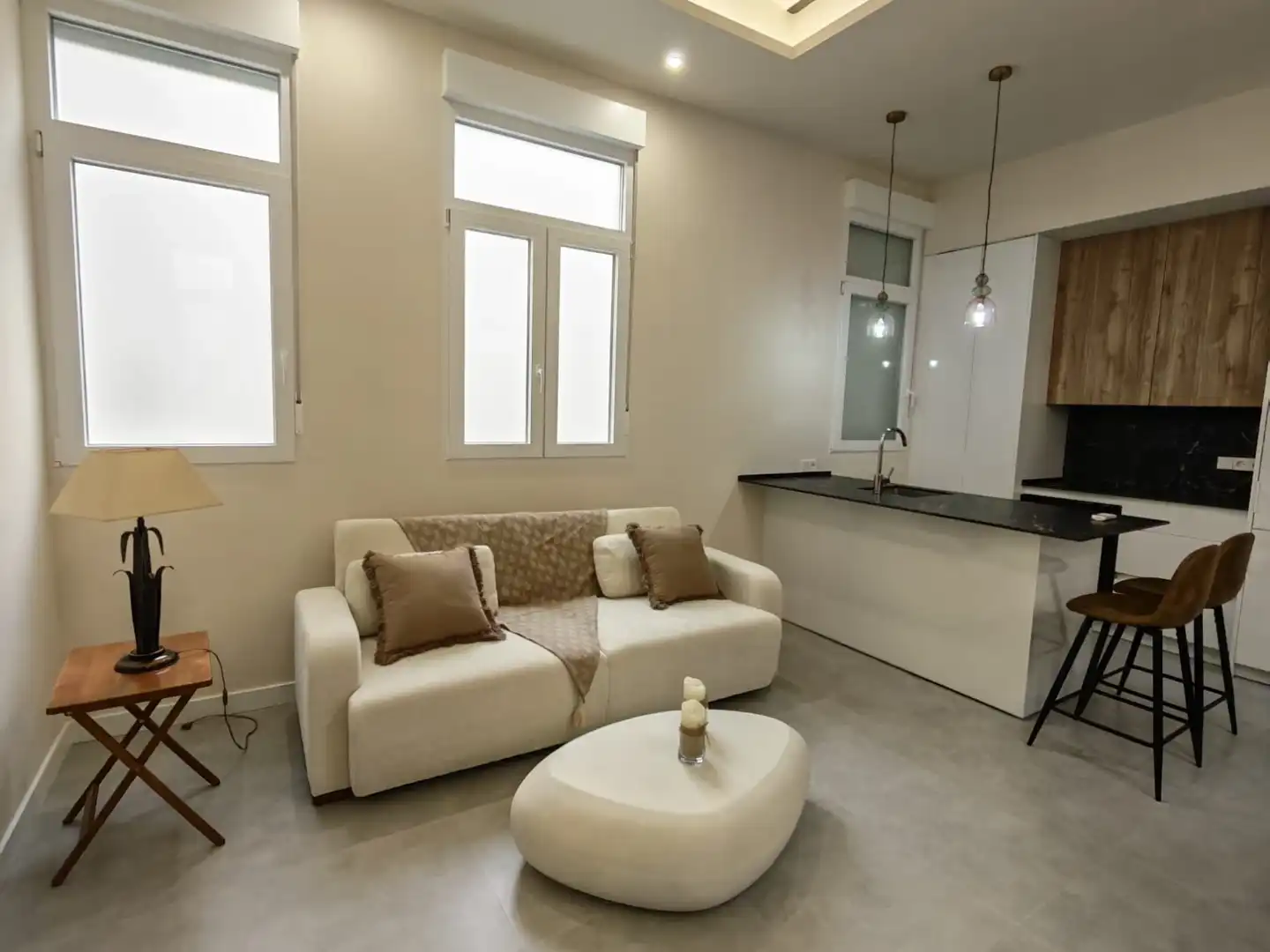 Wohnzimmer von Wohnungen zur Miete in Murcia mit Möbliert und Waschmaschine