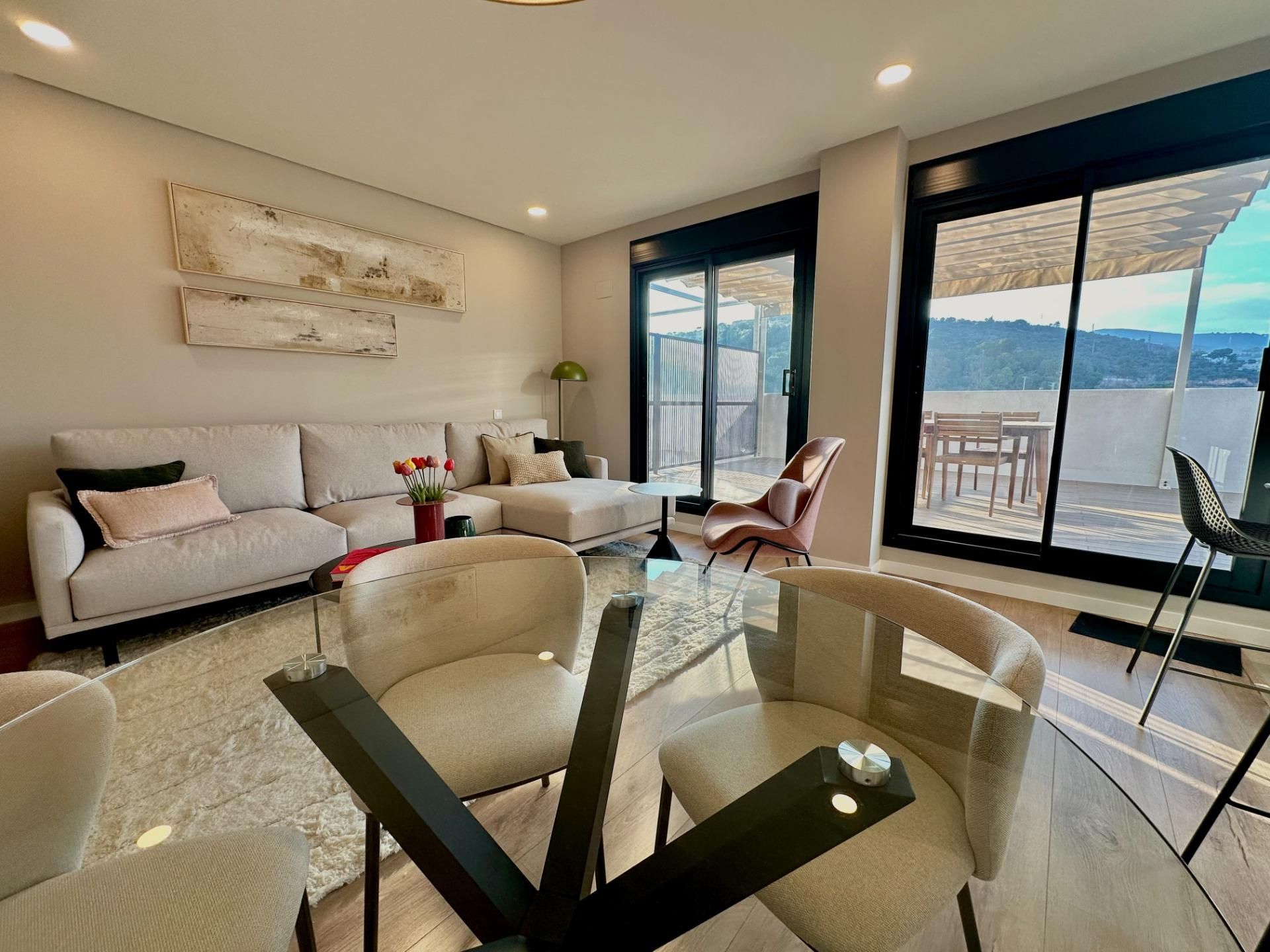 Living room of Attic for sale in Montgat  with Air Conditioner, Heating and Terrace
