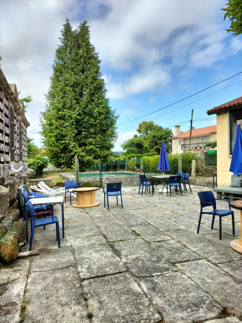 Terrassa de Finca rústica en venda en Caldas de Reis amb Jardí privat, Terrassa i Traster