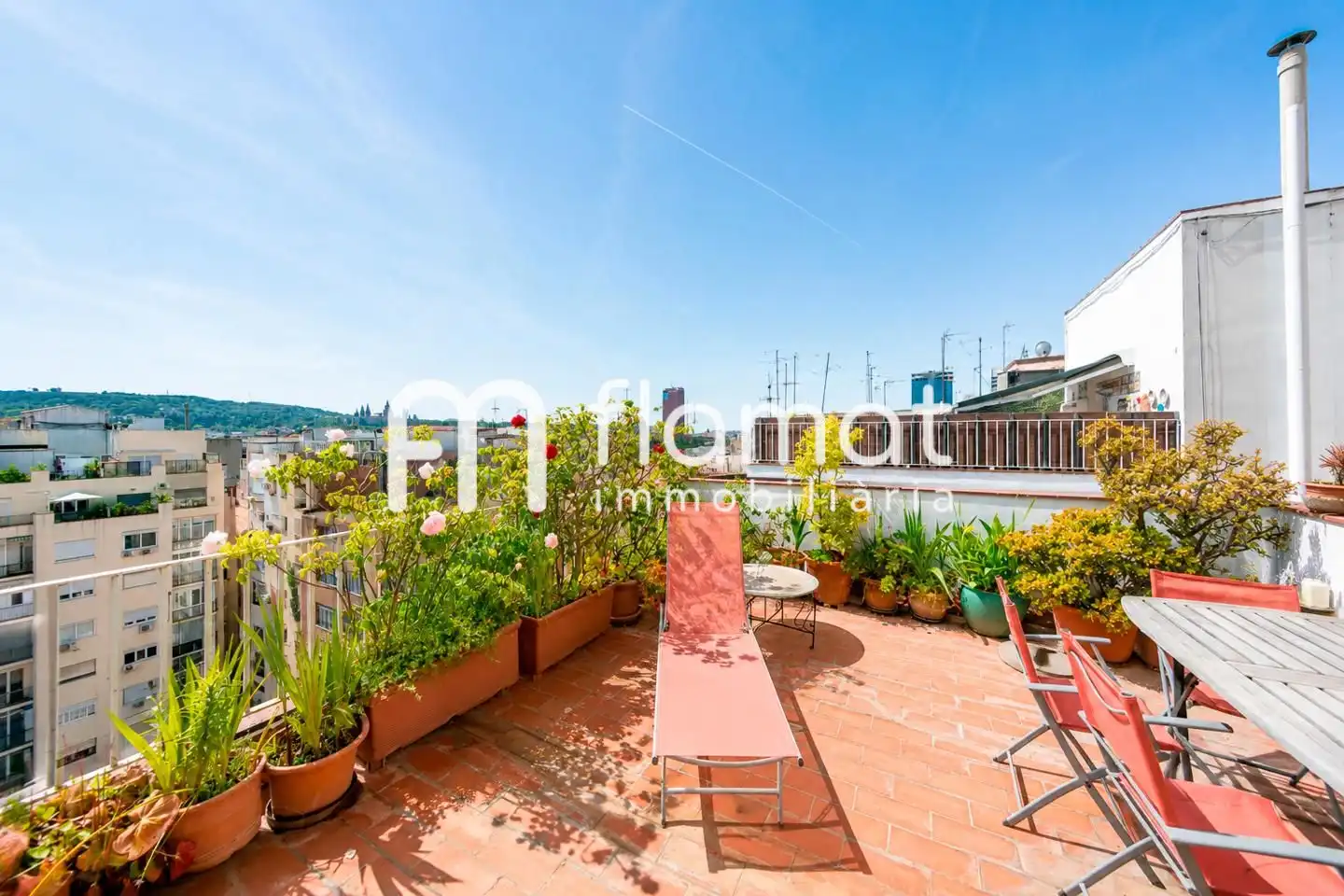 Terrace of Attic for sale in Barcelona  with Air Conditioner, Terrace and Furnished