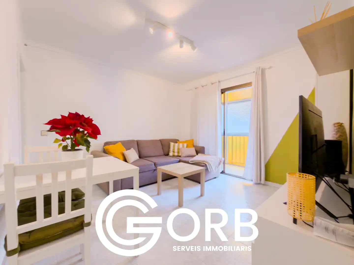 Sala de estar de Piso en venta en Mataró con Balcón