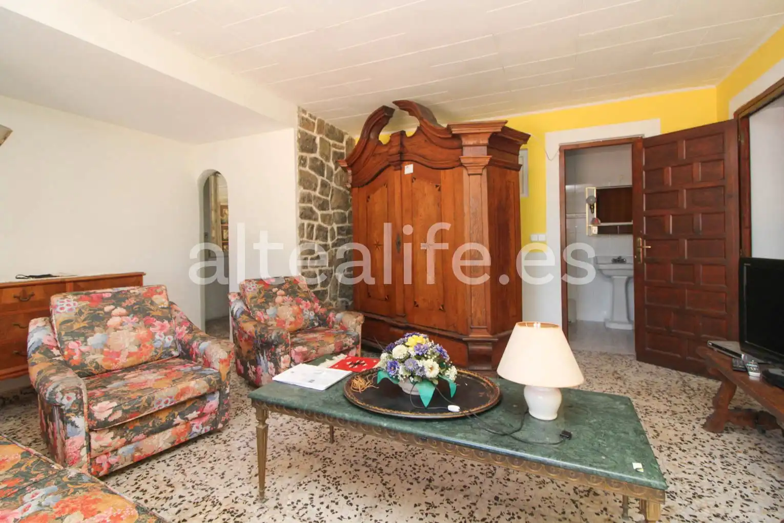 Sala de estar de Casa o chalet en venta en Altea con Aire acondicionado, Calefacción y Terraza