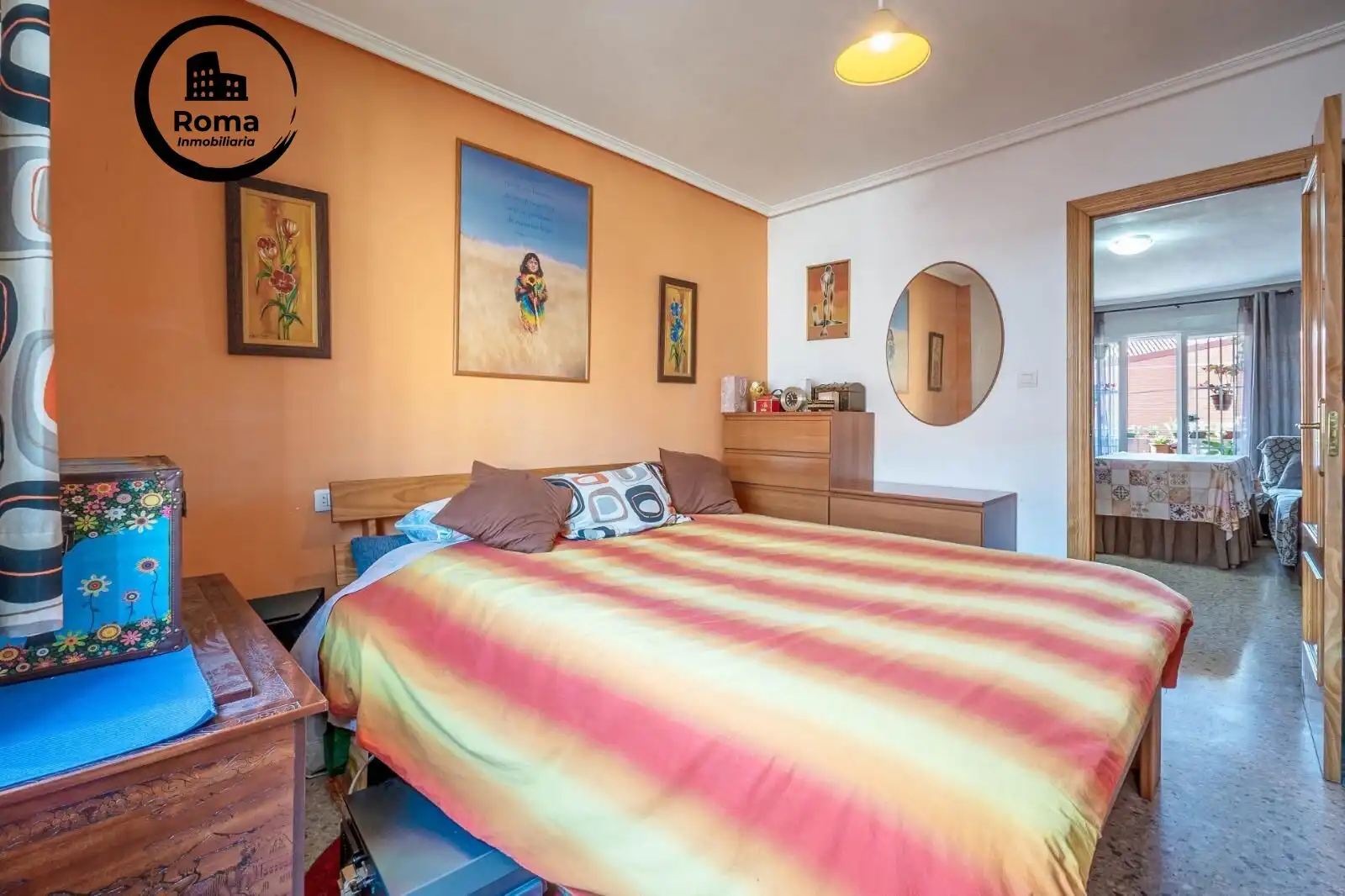 Bedroom of Flat for sale in Granada  with Air Conditioner, Heating and Terrace