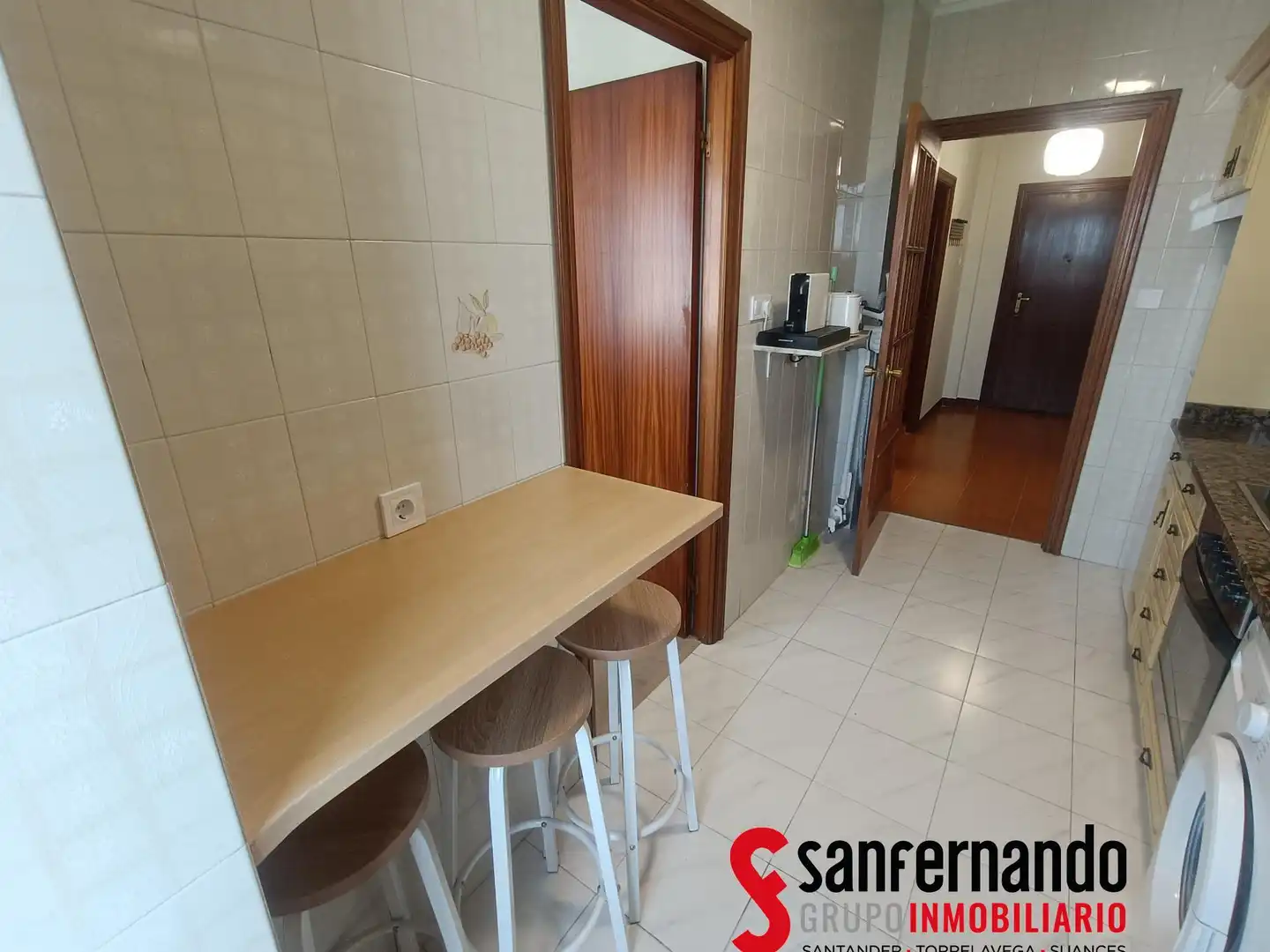 Cocina de Piso de alquiler en Santander con Calefacción y Amueblado