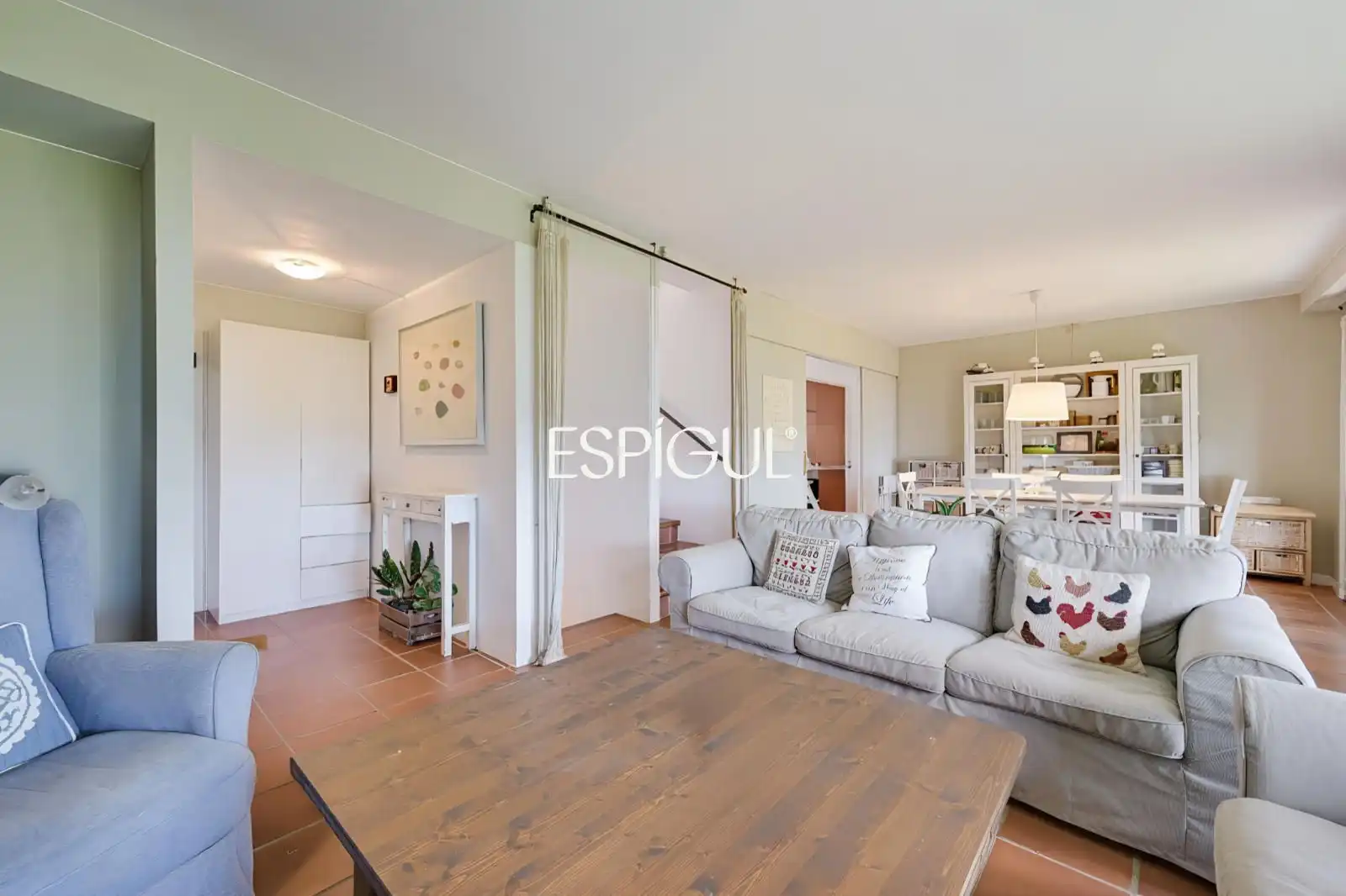 Sala de estar de Casa adosada en venta en Albons con Aire acondicionado, Calefacción y Jardín privado