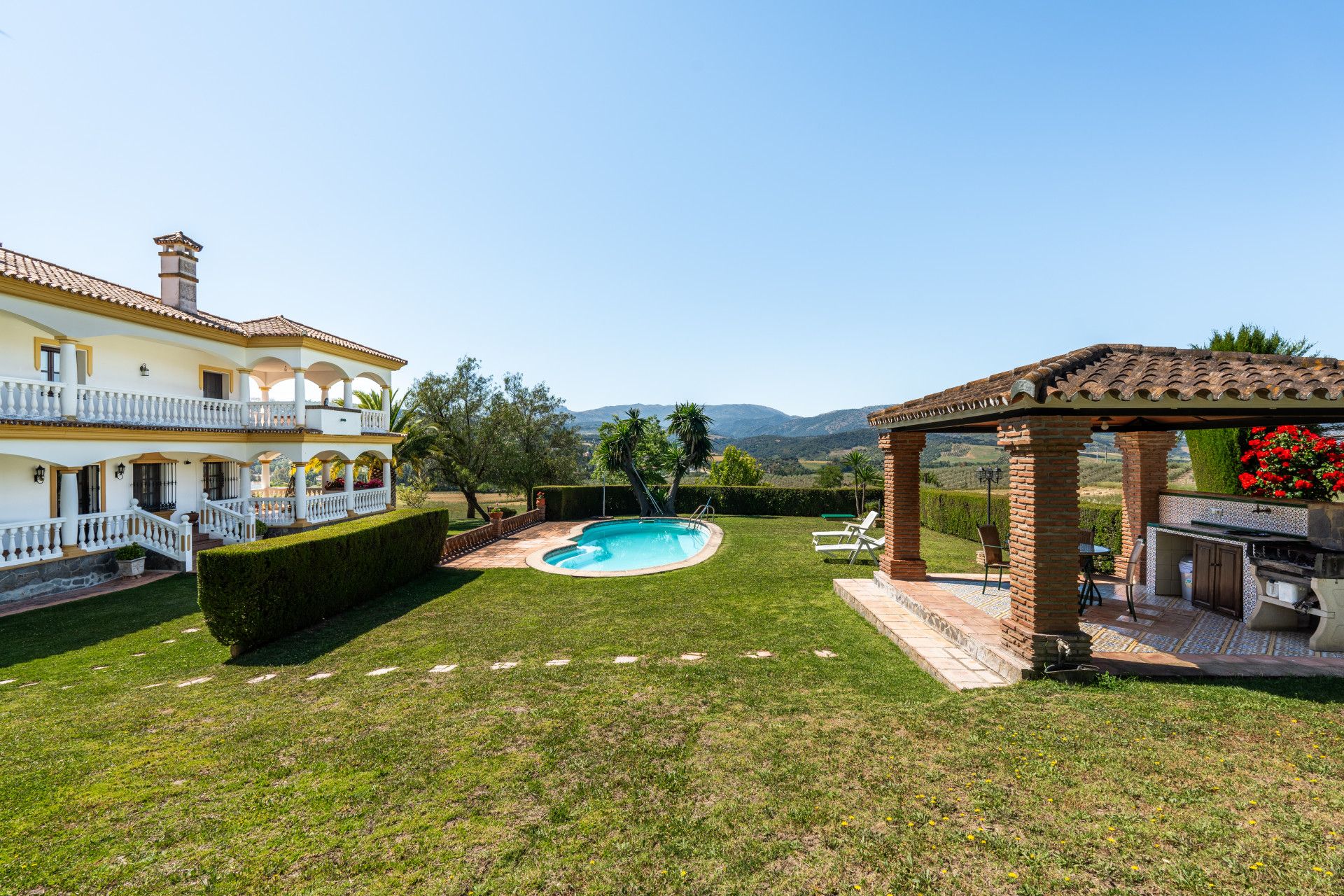 Jardí de Casa o xalet en venda en Ronda amb Jardí privat, Terrassa i Piscina
