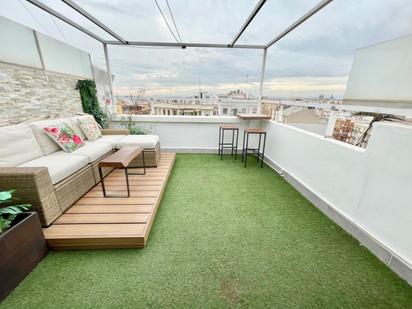 Terrace of Attic to rent in  Valencia Capital  with Air Conditioner and Terrace