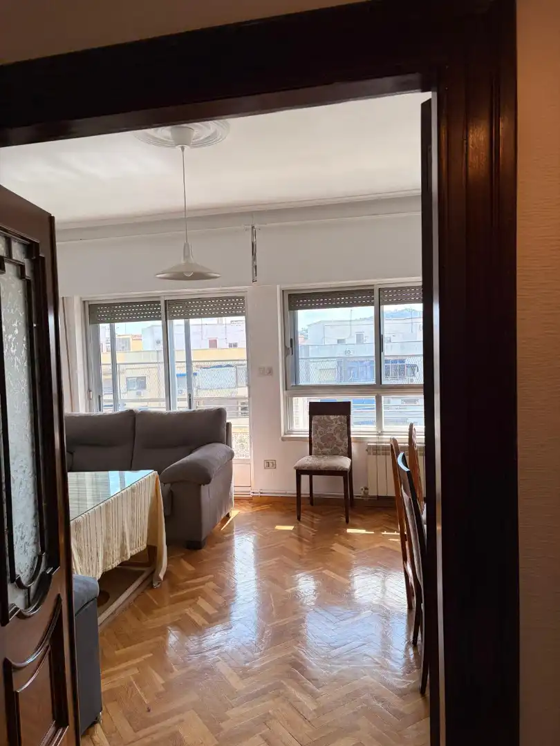 Living room of Flat for rent in Cáceres  with Heating, Terrace and Furnished