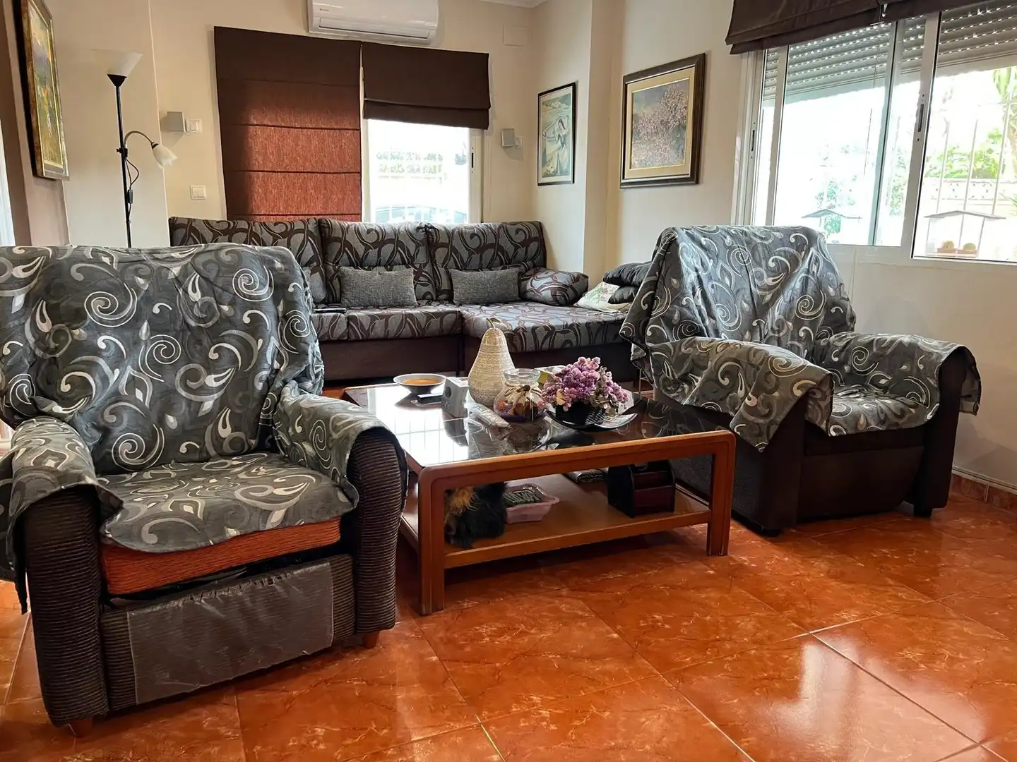 Sala d'estar de Casa o xalet en venda en Mutxamel amb Aire condicionat, Calefacció i Jardí privat