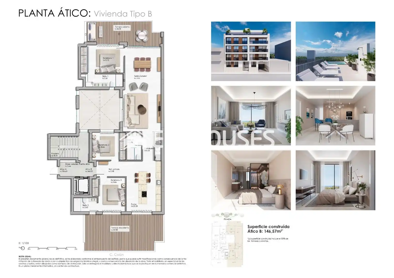 Penthouse mit Terrasse zum Verkauf in Pueblo, imagen 10