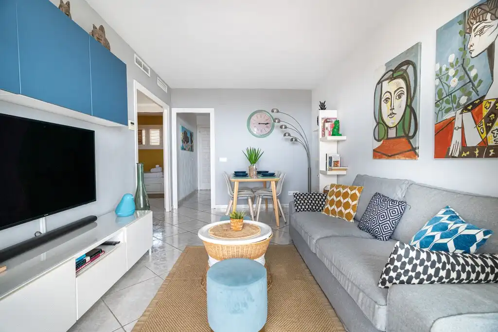 Sala de estar de Ático en venta en Sant Pere de Ribes con Aire acondicionado, Terraza y Amueblado