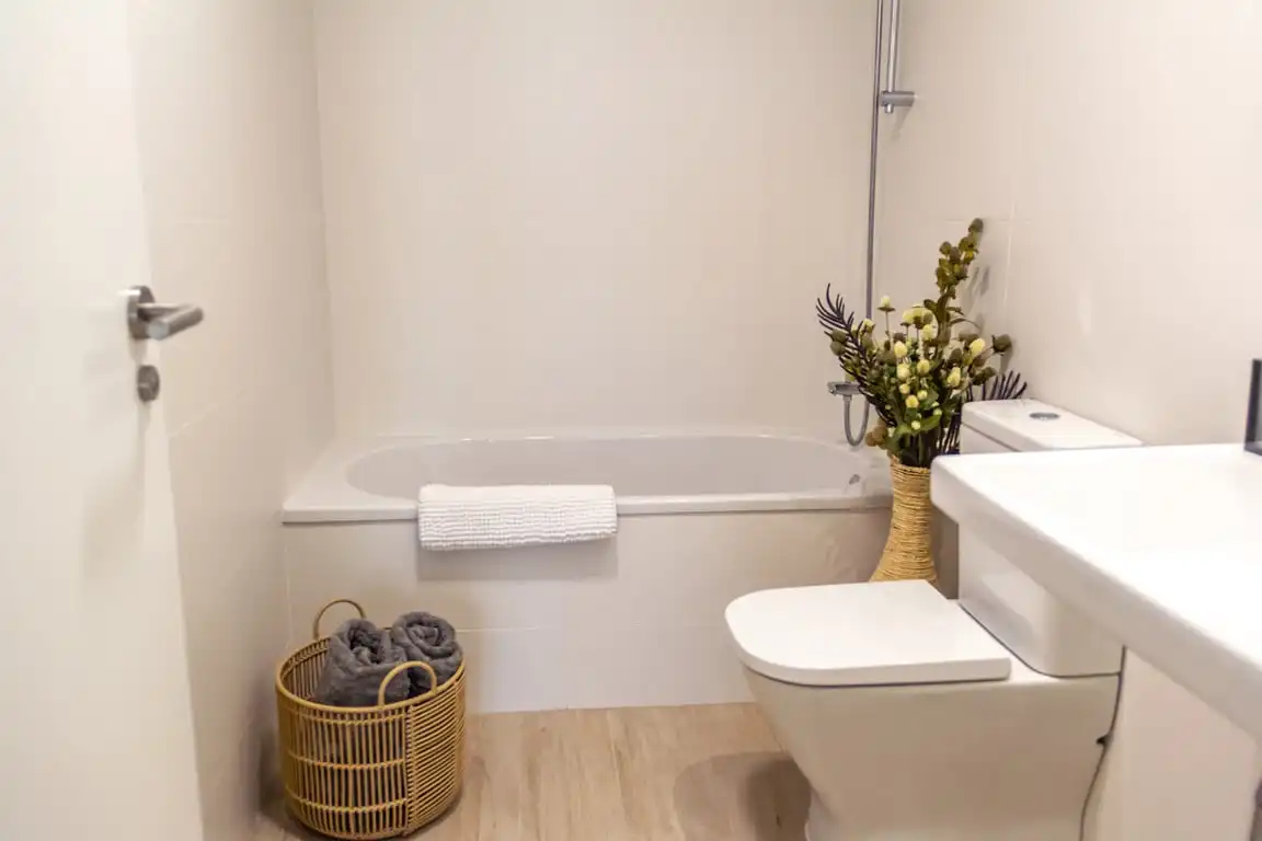 Baño de Apartamento en venta en Jávea / Xàbia con Aire acondicionado, Jardín privado y Terraza