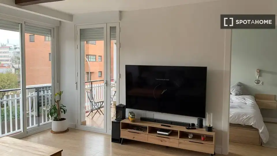 Sala d'estar de Pis de lloguer en Madrid amb Aire condicionat, Calefacció i Moblat