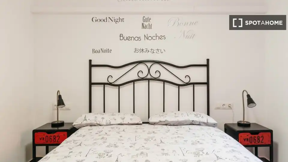Bedroom of Flat for rent in Sitges  with Air Conditioner, Heating and Furnished
