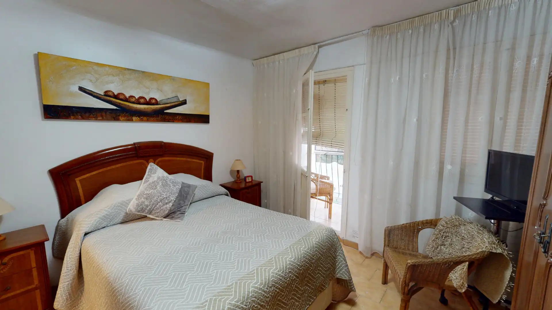 Bedroom of Flat for sale in Benidorm  with Air Conditioner, Furnished and TV