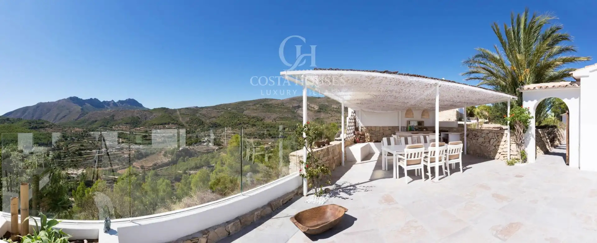 Terraza de Casa o chalet en venta en Benissa con Aire acondicionado, Calefacción y Jardín privado