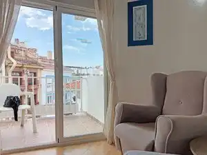 Terraza de Piso de alquiler en Torremolinos con Aire acondicionado, Calefacción y Amueblado