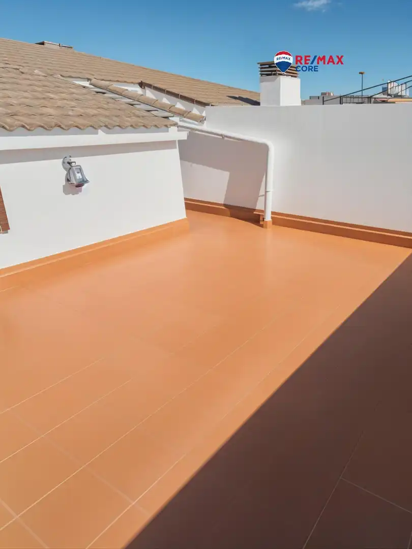 Terrasse von Dachboden zum Verkauf in Puebla de la Calzada mit Klimaanlage, Heizung und Möbliert