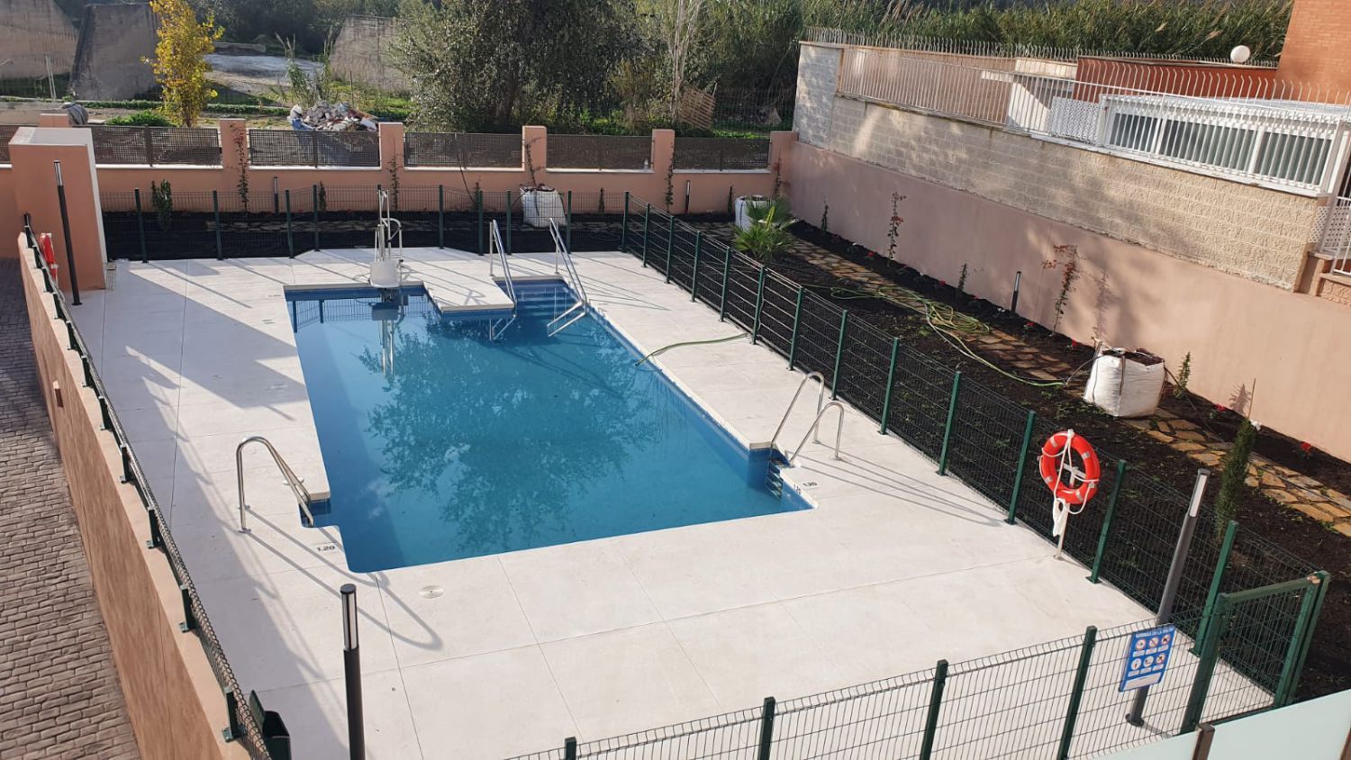 Swimming pool of Flat for sale in Mijas  with Air Conditioner, Heating and Parquet flooring