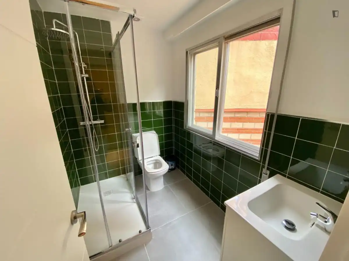 Bany de Apartament per a compartir en Madrid amb Calefacció, Moblat i Forn